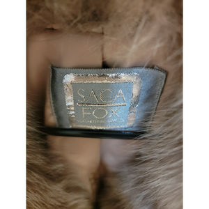 Saga Fox Light Brown Fur Coat Chestnut Color No Tag, Small/Medium